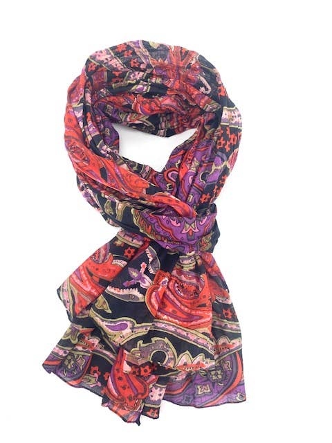 Maison Unik Accessoires - Wholesale Scarf - Women's - Women's autumn style scarf - mid-season 100% cotton scarf1