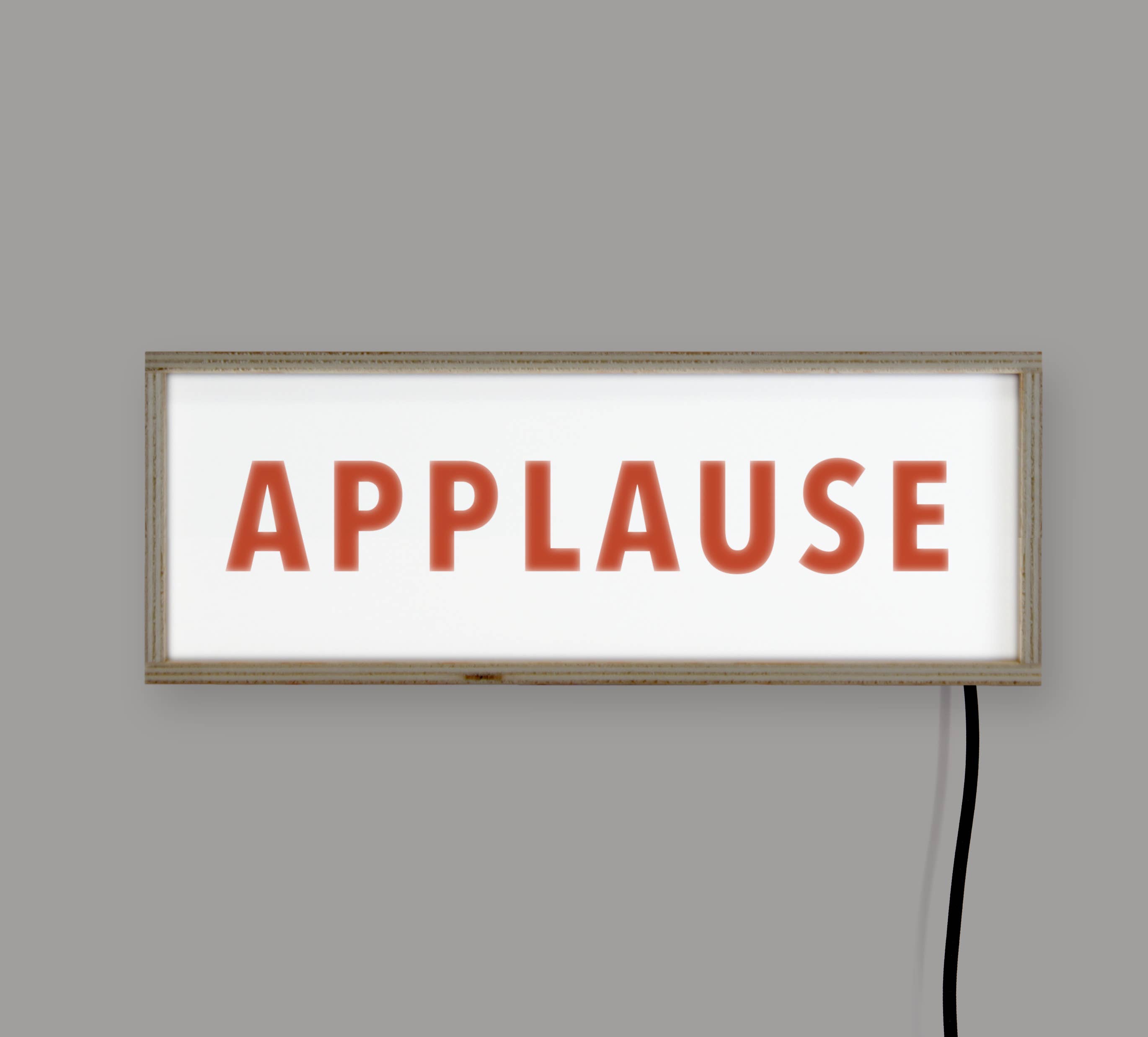 Really Nice Things - Vendita all'ingrosso Statuette decorative - Lightbox 40x15 « Applause »0