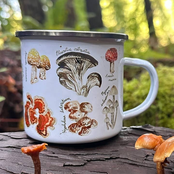Fungi Camping Mug for wholesale by Brush & Bark