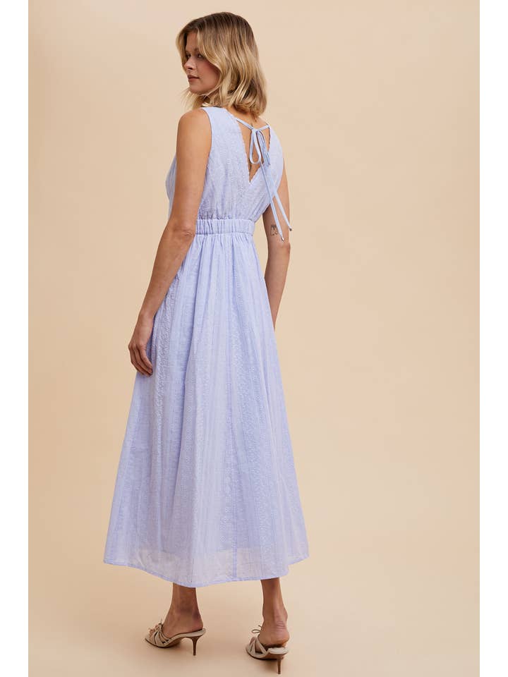 In Loom - Wholesale Dress - Women's - COTTON EYELET SLEEVELESS DRESS