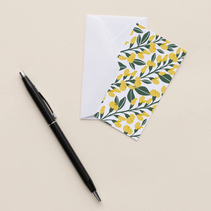 HAZELMADE® Tea Towels + Gifts - Wholesale Stationery/notecard set - Yellow Flowers Mini Note Set | Cards2