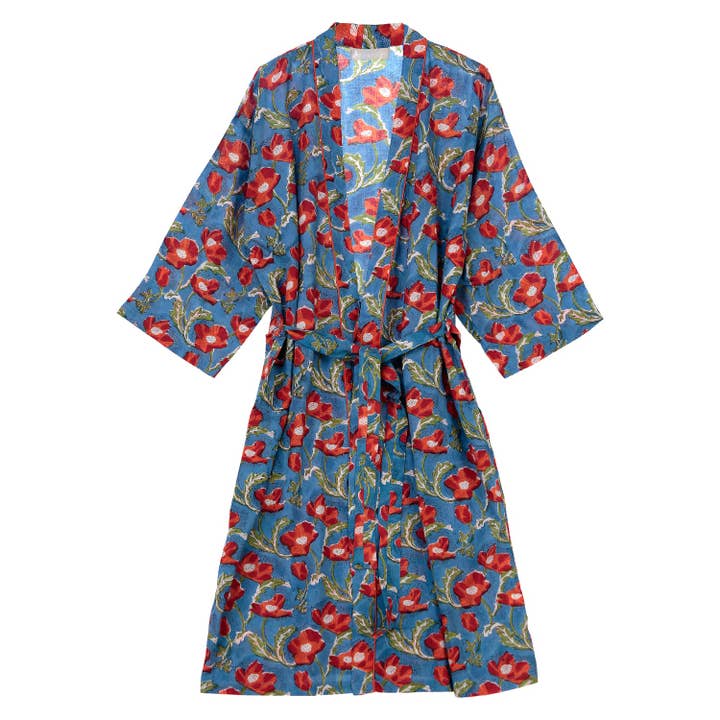 ABRACOLORS - Wholesale Kimono - Women's - Poppy flower kimono