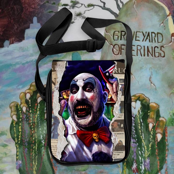 Captain Spaulding Crossbody for wholesale by Graveyard Offerings