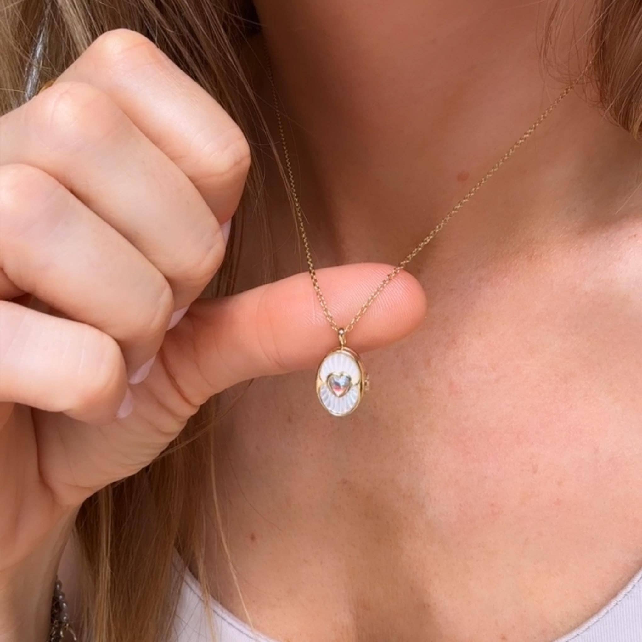 La Kaiser - Vendita all'ingrosso Collane con medaglione - Medaglione Dive In Deep in Madreperla1