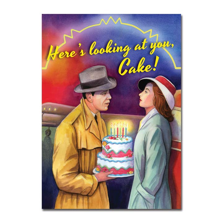 Allport Editions - Wholesale Birthday Card - Here's Looking at Cake Casablanca Birthday Card