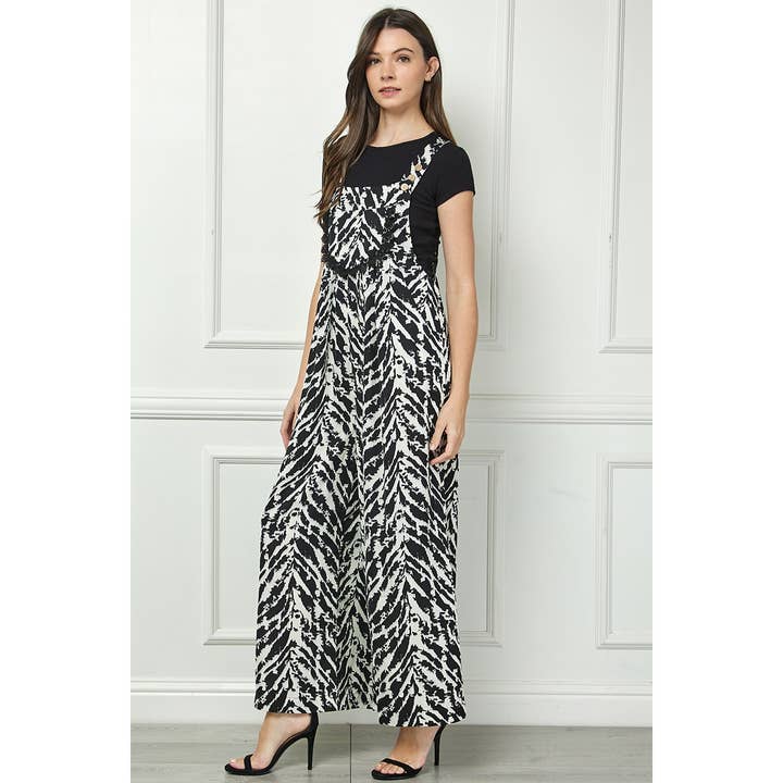 Veveret - Wholesale Jumpsuit - Women's - Embroidered Strap Flowy Jumpsuit47