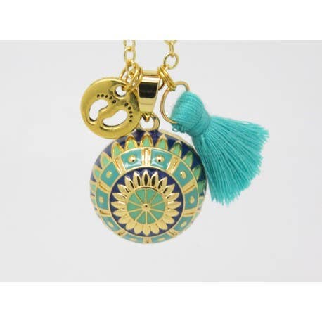 BOLA DE GROSSESSE PERSONNALISABLE STYLE VINTAGE EMAUX POMPON pour la vente par F de Bm créations