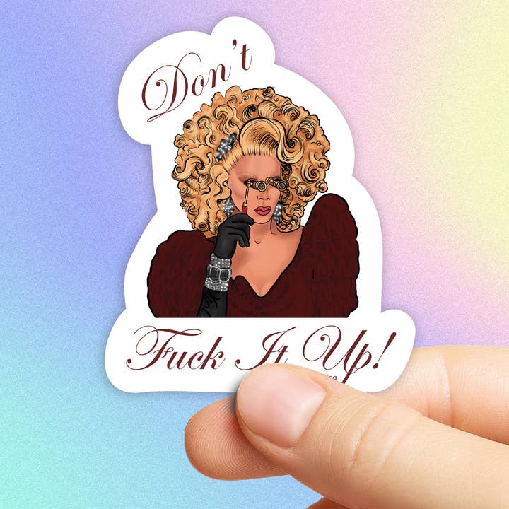 Adhesivo de vinilo Don't F*ck It Up para venta al por mayor de Uniquely Inviting