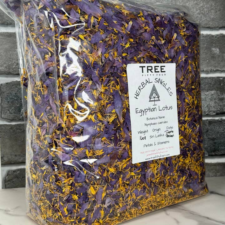 Tree Fifty Four - Wholesale Loose Tea - Blue Lotus Petals & Stamens | 2oz - 1 KG | Bulk Herbs