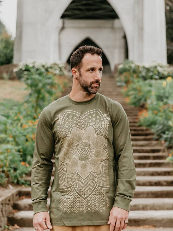 Rythmatix - Wholesale Screen Printed T-Shirt - Men's - Superbloom Long Sleeve Shirt1