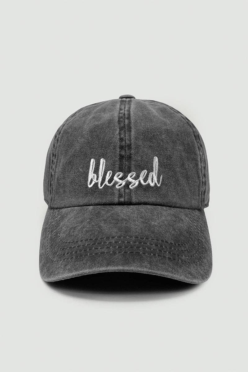 David And Young - Wholesale Baseball Cap - Women's - Blessed Embroidery Baseball Caps0