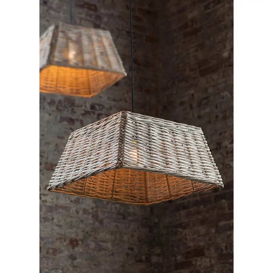 Vagabond Vintage - Wholesale Lamp Shade - Handwoven Square Pendant Shade