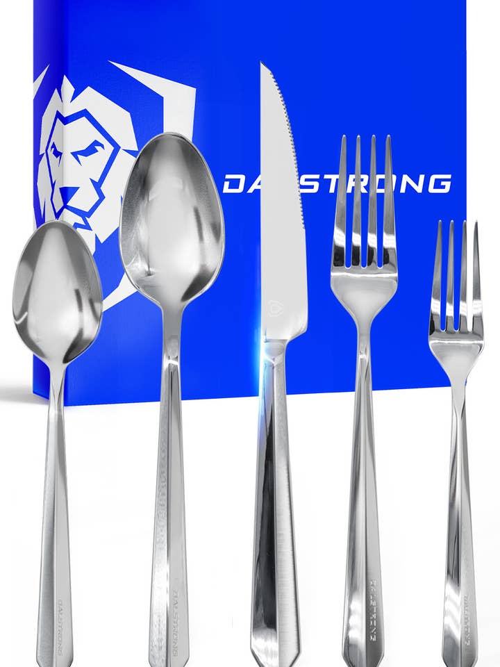 20-Piece Flatware Cutlery Set | Silver Stainless Steel | Service for 4 | Dalstrong © for wholesale by Dalstrong