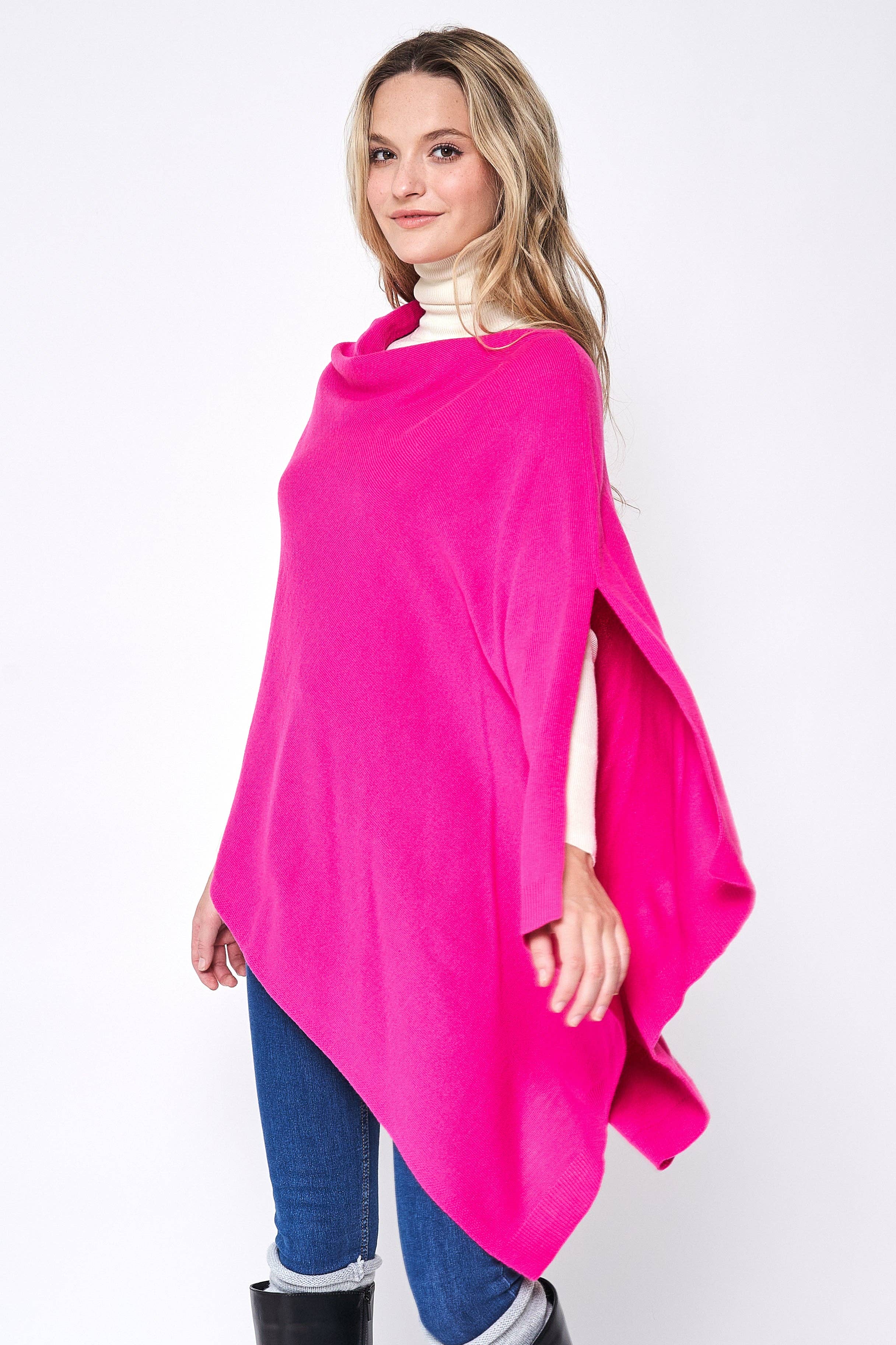 Do Everything In Love® - Wholesale Poncho - Women's - Solid Scarf Poncho17