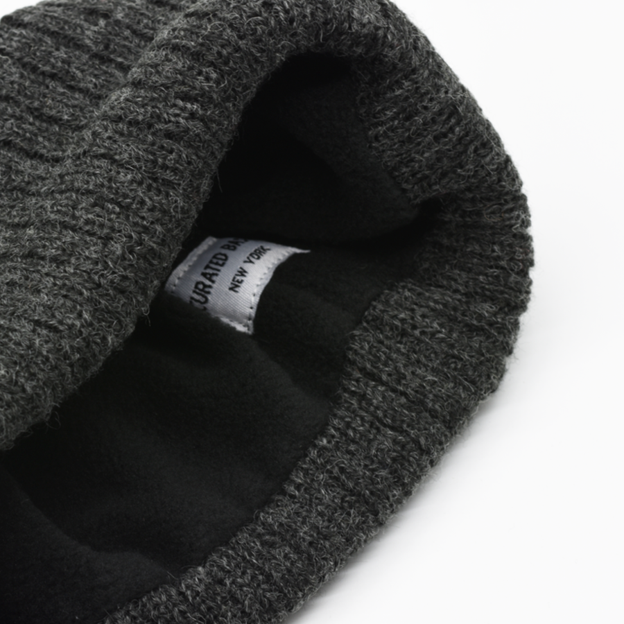 Curated Basics - Wholesale Beanie - Unisex - Fleeced Lined Wool Beanie5