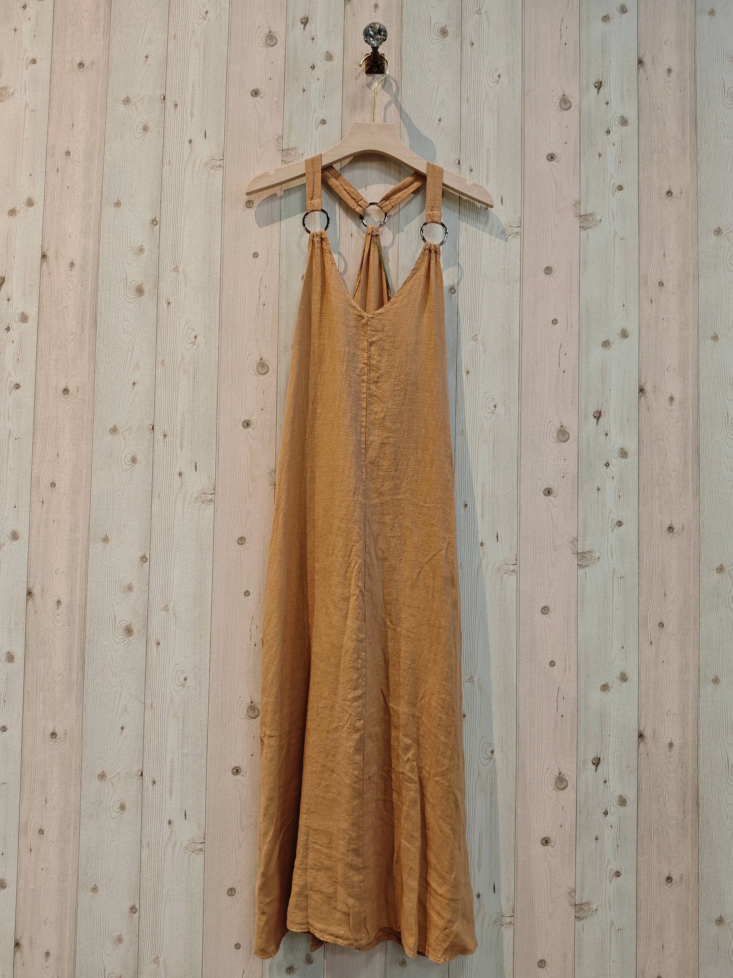 Linen & More - Wholesale Dress - Women's - REF 16857 LONG STRAP DRESS 100% LINEN17