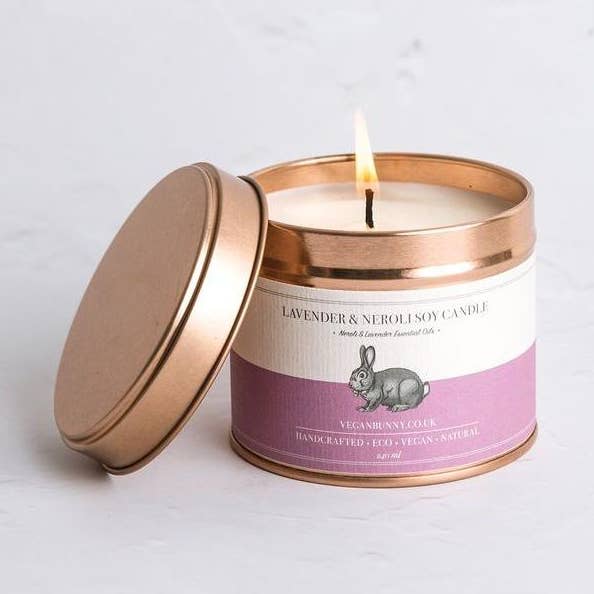 Lavendel & Neroli-Kerze für den Großhandel von Veganbunny ltd
