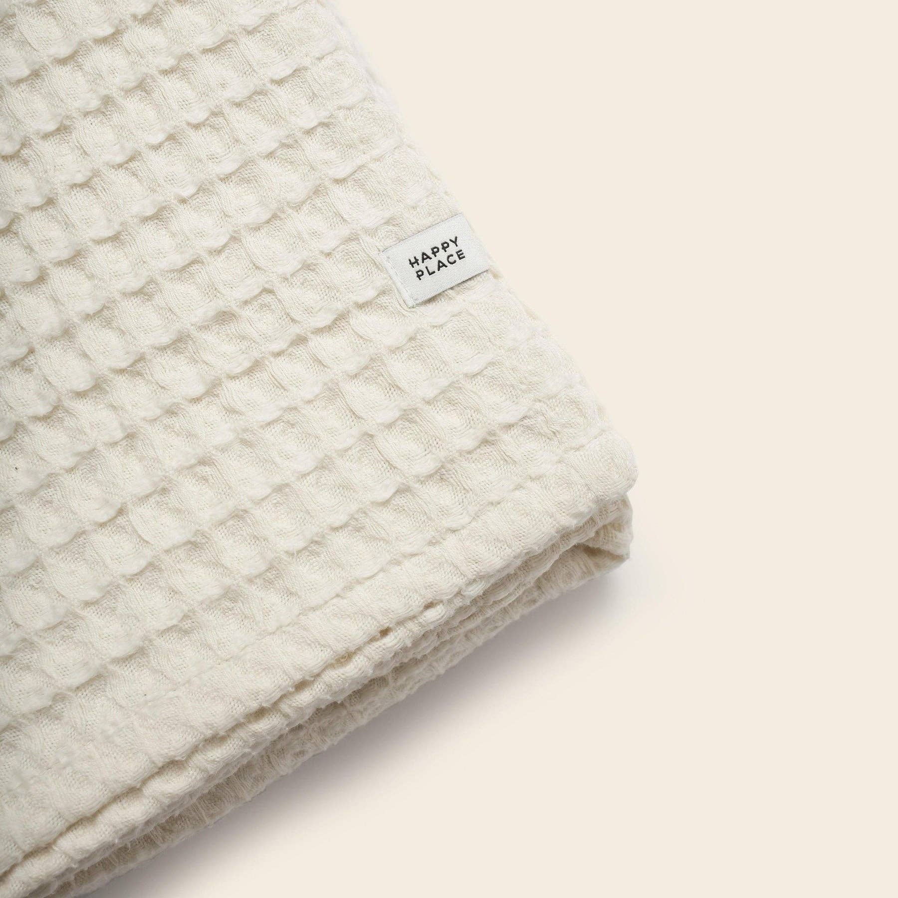 Happy Place Brand - Wholesale Bedding Blanket - The Weightless Waffle Bed Blanket7