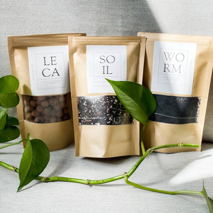 Above The Soil - Vente Terreau de plantation/rempotage - Terreau épais, pièces moulées de vers et LECA4