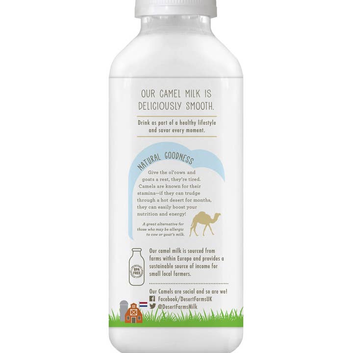 Desert Farms - Wholesale Non-dairy milk - RAW Camel milk 500ml (Frozen) 32 Bottles3