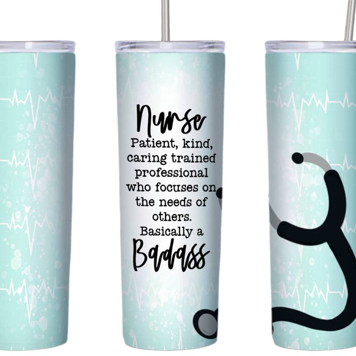 Infirmière Stethescope Badass 20 Oz Gobelet pour la vente par Perfectly Diverse Trendz, LLC