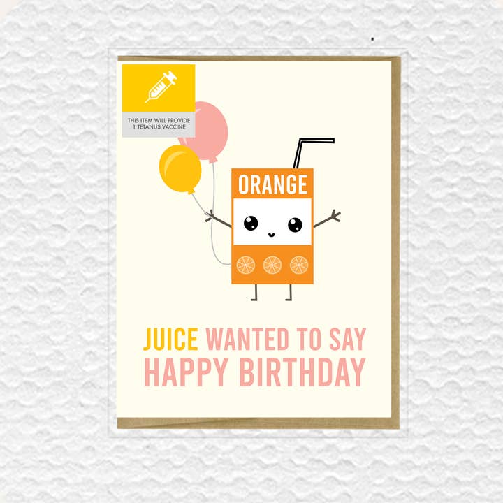 IMPAPER - Vendita all'ingrosso Biglietti di auguri - Biglietto di auguri di buon compleanno Juice Wanted