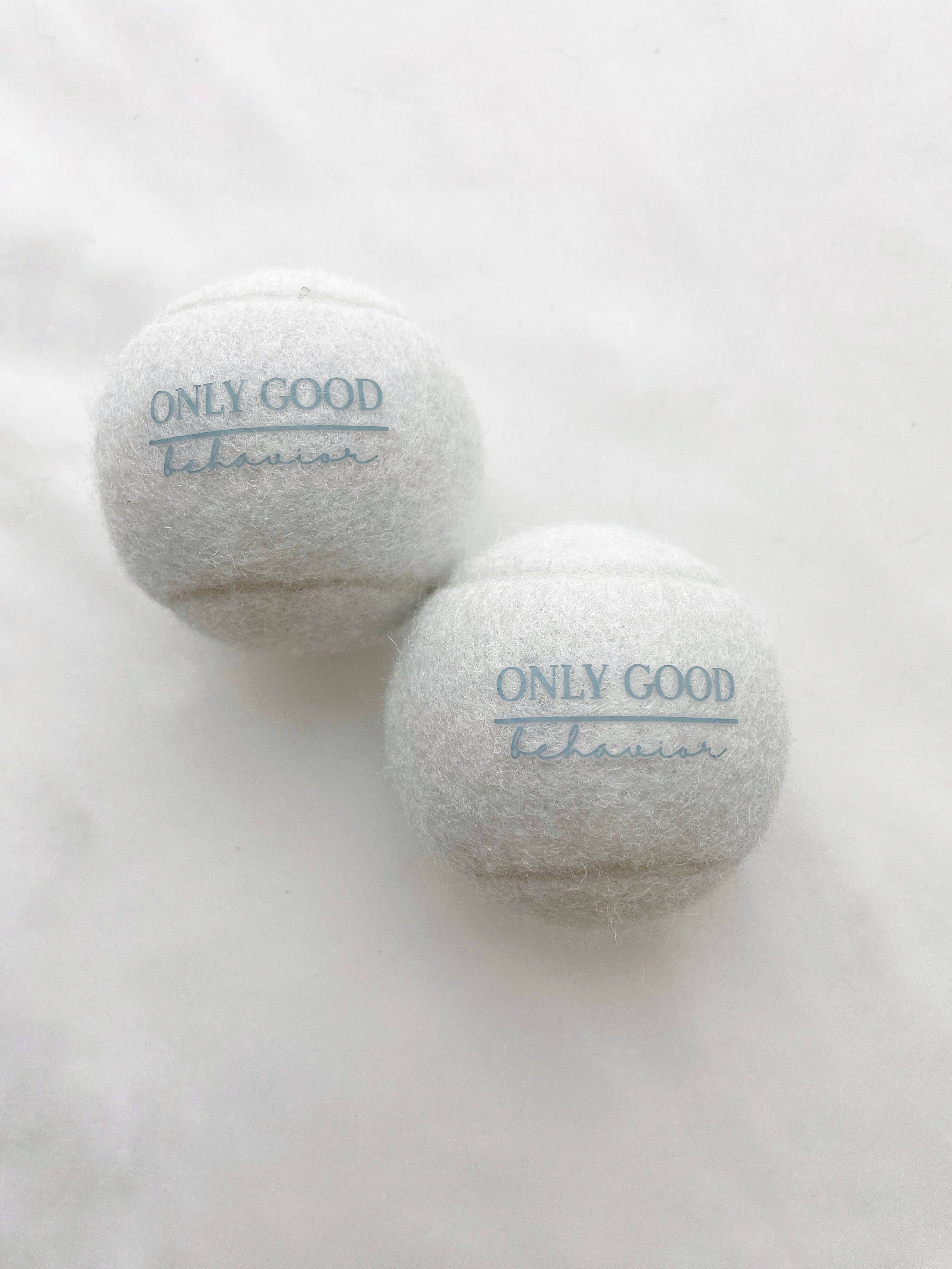 Only Good Behavior – Engroshandel Apporterbold - Hund – Hundelegetøj - rent hvid tennisbold1