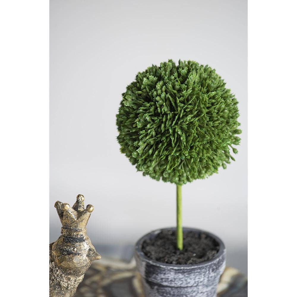 A&B Home Group Inc. - Wholesale Artificial Plant - S/3 D3x9.5" Mini Faux Potted Boxwood Topiaries - Charcoal2