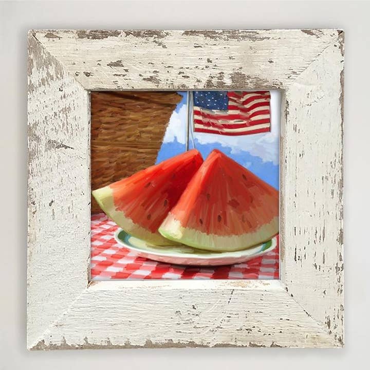 ginger blue - Wholesale Art Print - Patriotic Watermelons