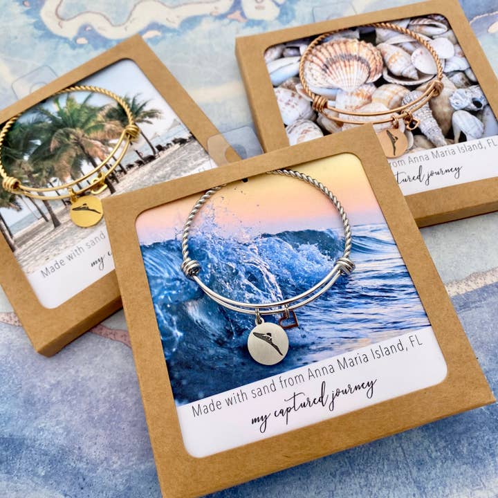 CUSTOM SAND - Lake, Island, state bracelet - Waterproof for wholesale by My Captured Journey