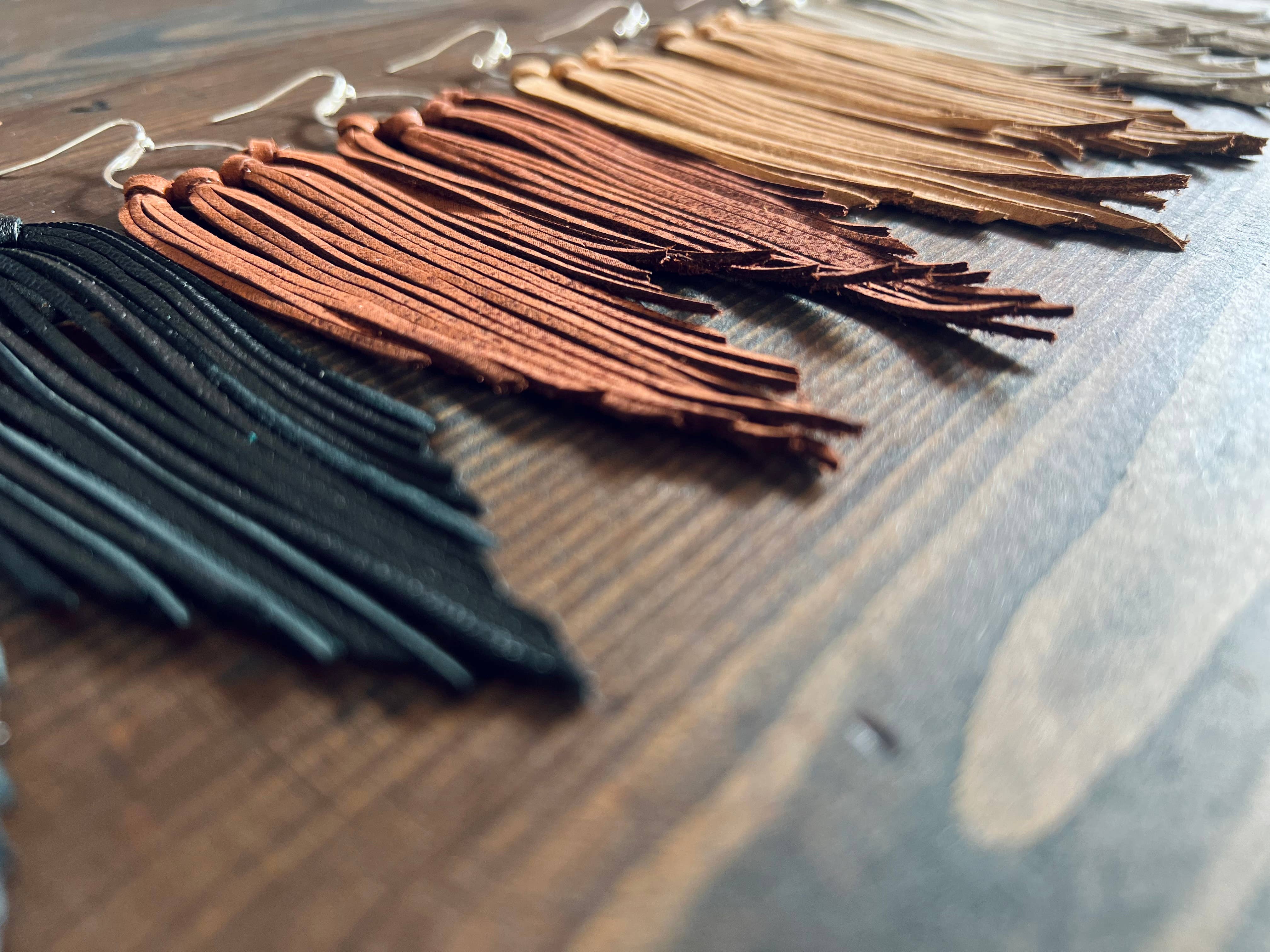 Fringed In Faith - Wholesale Tassel Earrings - Bozeman Fringe Earrings8