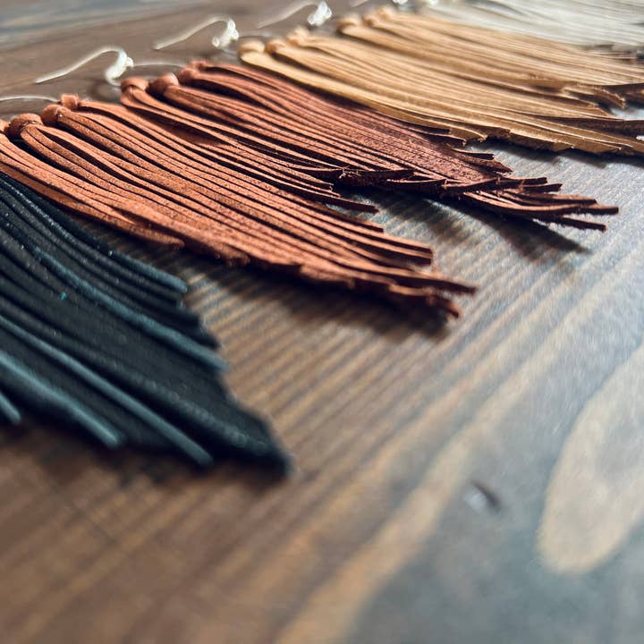 Fringed In Faith - Wholesale Tassel Earrings - Bozeman Fringe Earrings8