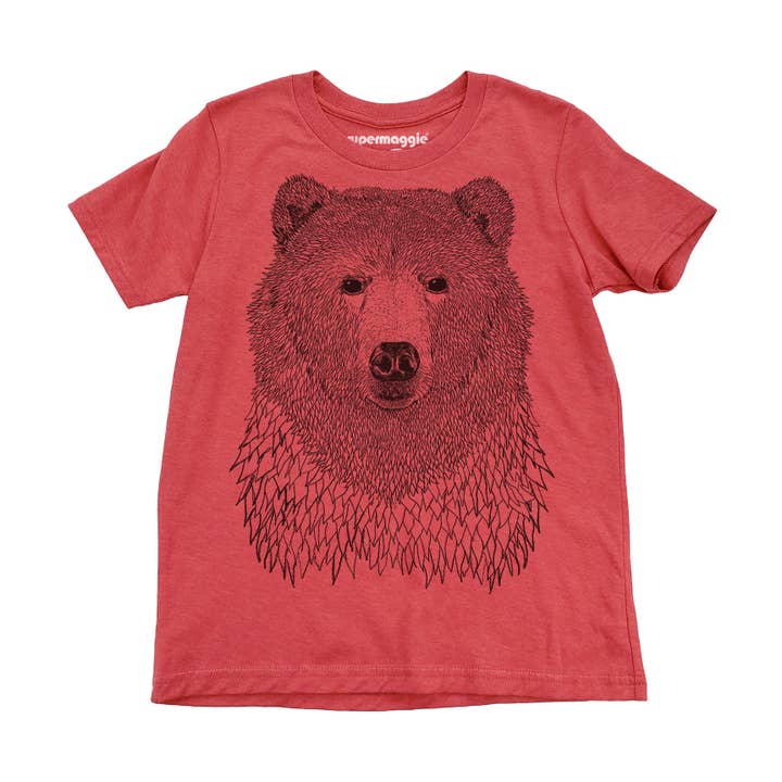 Supermaggie @ Faire - Wholesale Screen Printed T-Shirt - Kids - Bear Youth Tee3