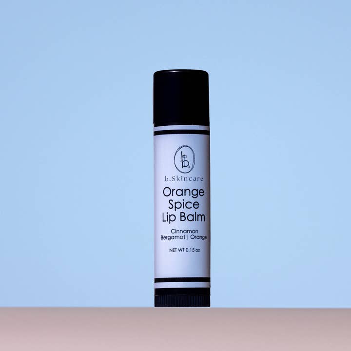Orange Spice Lip Balm for wholesale by b.Skincare