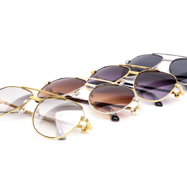 Still Friday - Wholesale Sunglasses - Women's - Oversized Rope Chain Aviator Gradient Sunglasses1