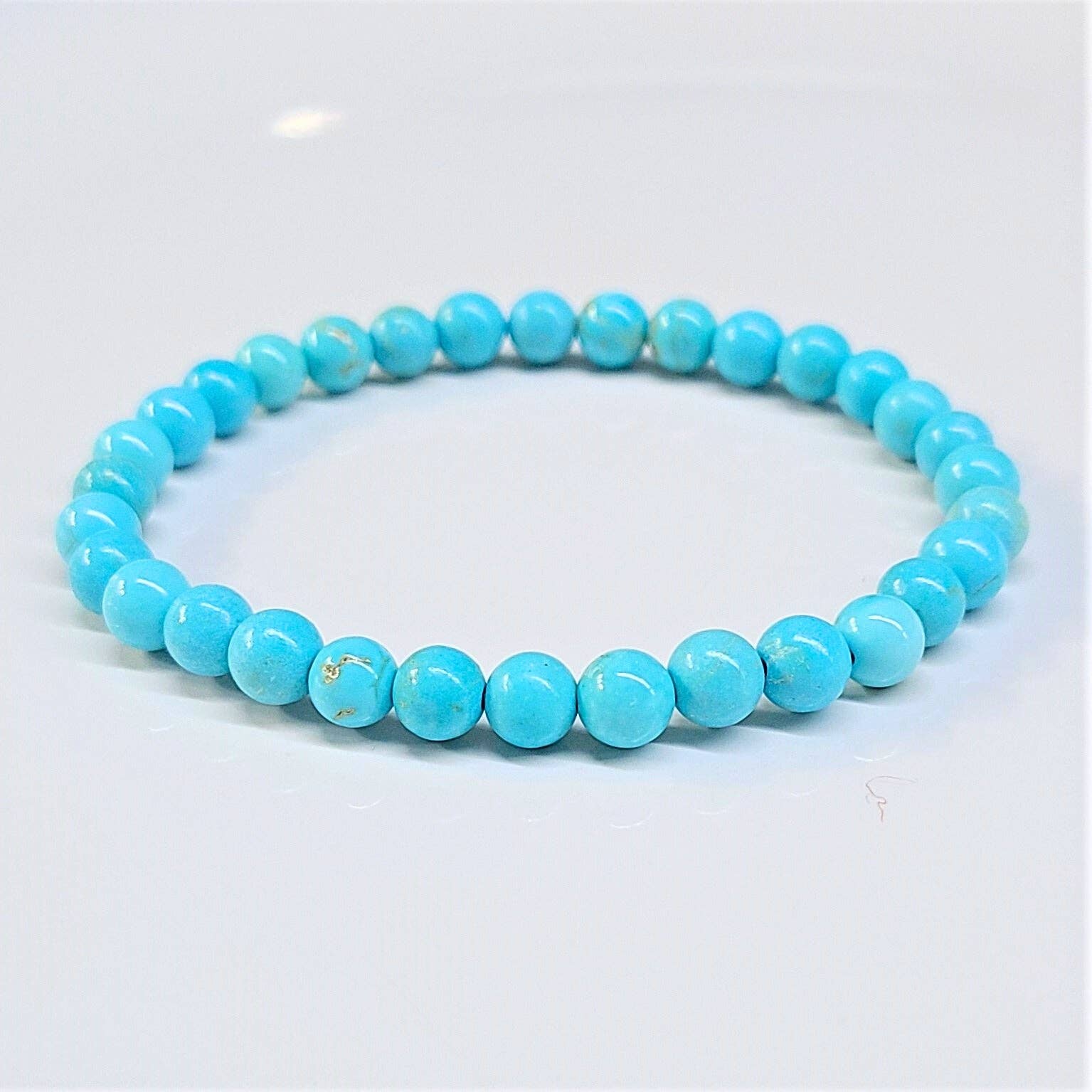 The Healing Sanctuary - Wholesale Beaded Bracelet - Blue Howlite Beaded Bracelets 6mm0