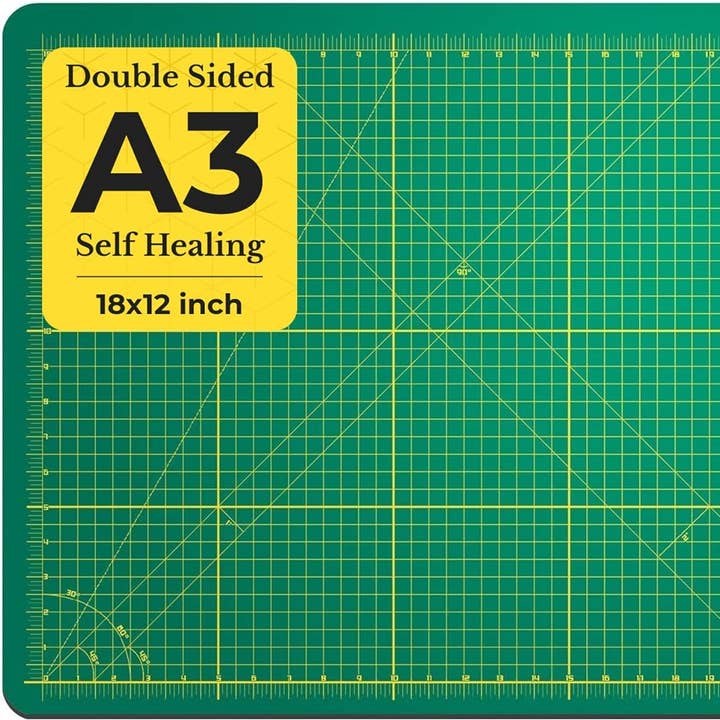 Above Edge - Wholesale Craft Sewing Kit - 12 x 18 Cutting Mat for Sewing, Self Healing Double Sided Qu