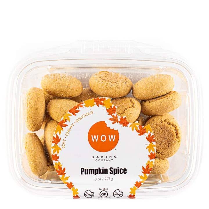 WOW Baking Company - Wholesale Cookie - Gluten-Free Pumpkin Spice Cookie Bakery Tubs