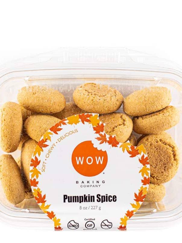 Gluten-Free Pumpkin Spice Cookie Bakery Tubs for wholesale by WOW Baking Company