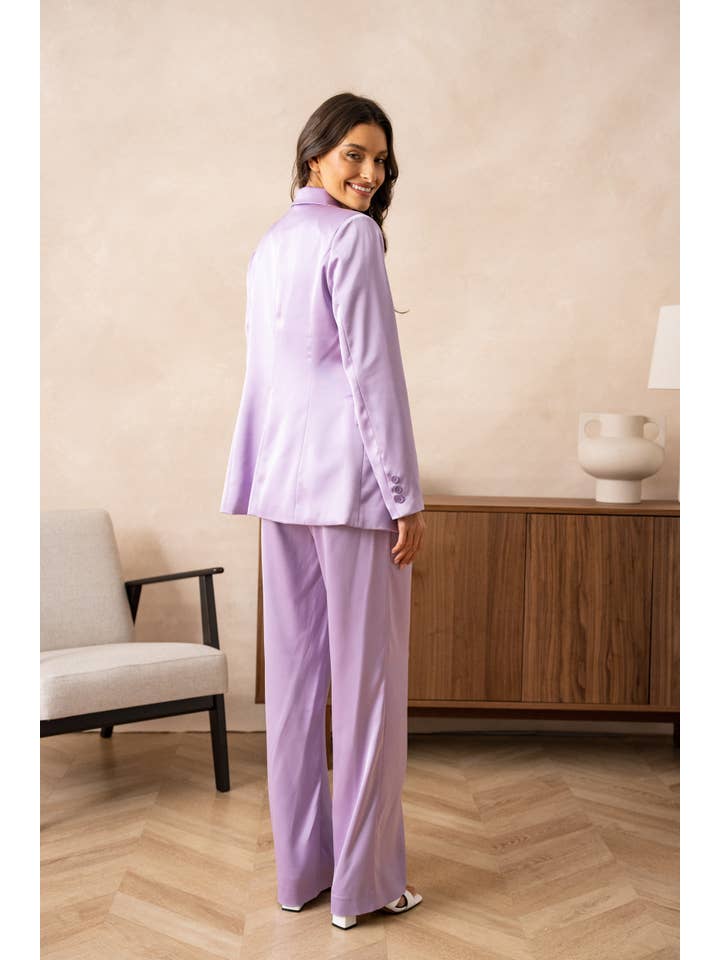 Attentif Paris - Vente Veste de tailleur – femme - Veste cintrée unie en satin40