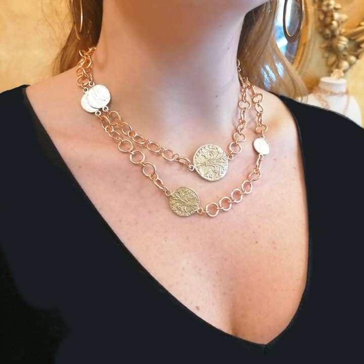 Patrizia Daliana - Wholesale Pendant/Charm Necklace - Patrizia Daliana | “Fiorino & Giglio” - CO-FI necklace/41