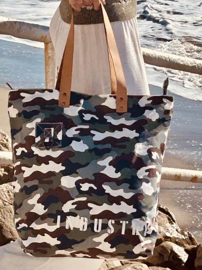 Grand Sac Carré Toile Vintage - CAMO MORGAN CMD1 pour la vente par Casa Natura Design SL