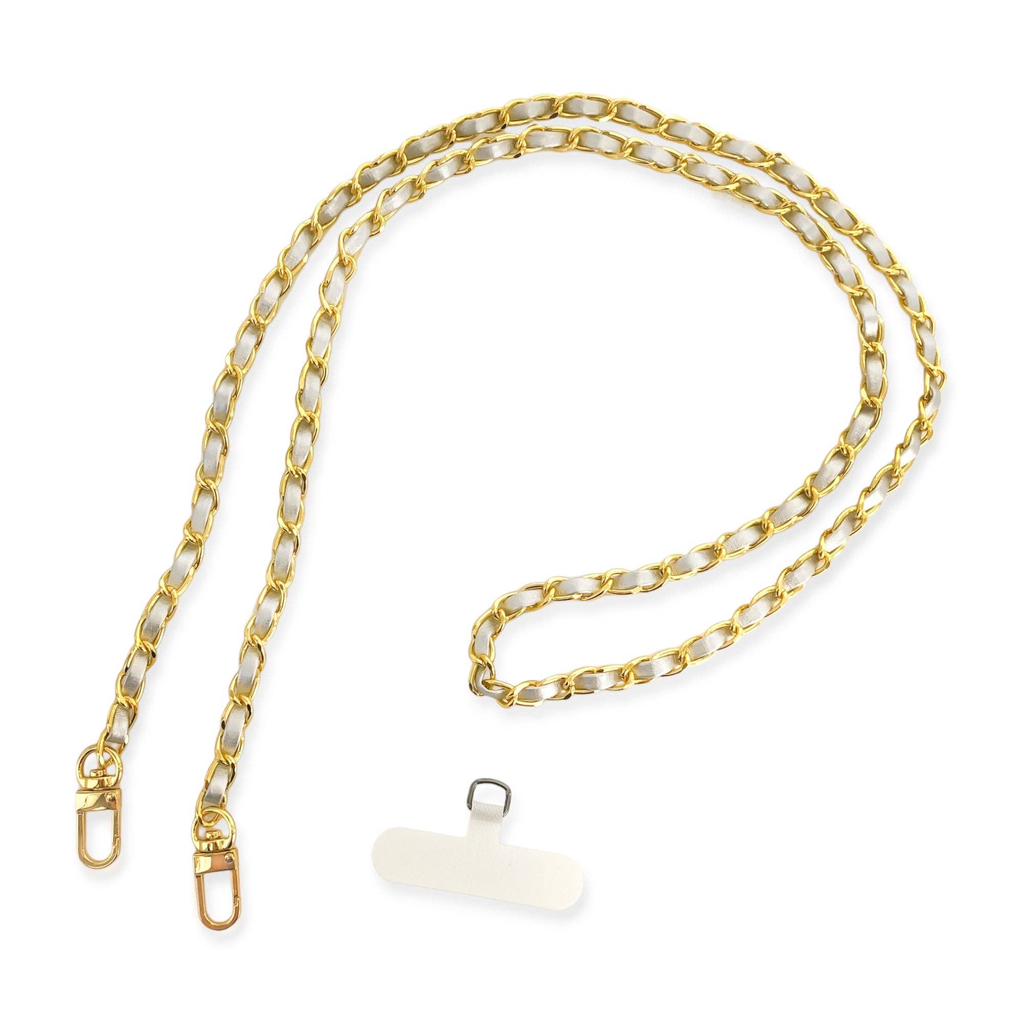 OMG Blings - Vente Sangle pour étui à téléphone - APC01 - Longue chaîne de téléphone en cuir végétalien*20