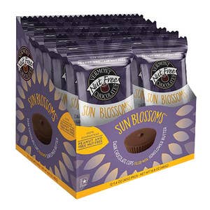 L&F Universal Goods - Wholesale Chocolate - Vermont Nut Free Choco Dark Chocolate Sun Blossoms 12/1.4OZ0