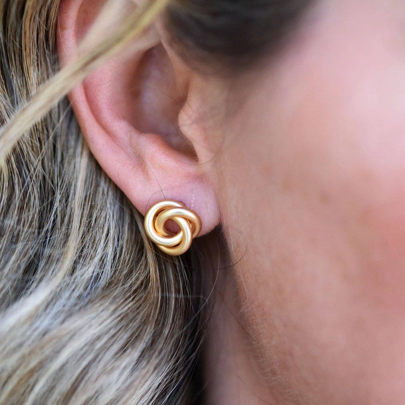 Erin McDermott Jewelry - Wholesale Stud/Post Earrings - Love Knot Studs0