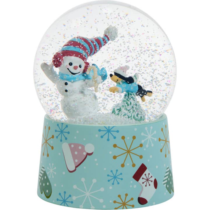 Precious Moments - Wholesale Snow Globe - Precious Moments Dachshund With Snowman Snow Globe1