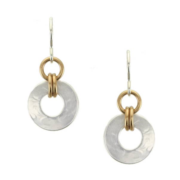 Brincos Pequenos Argolas Duplos Ligados por atacado de Marjorie Baer