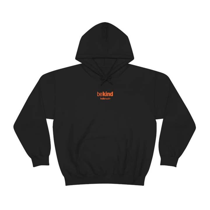 be kind Heavy Blend™ Hooded Sweatshirt for wholesale by Hello Health