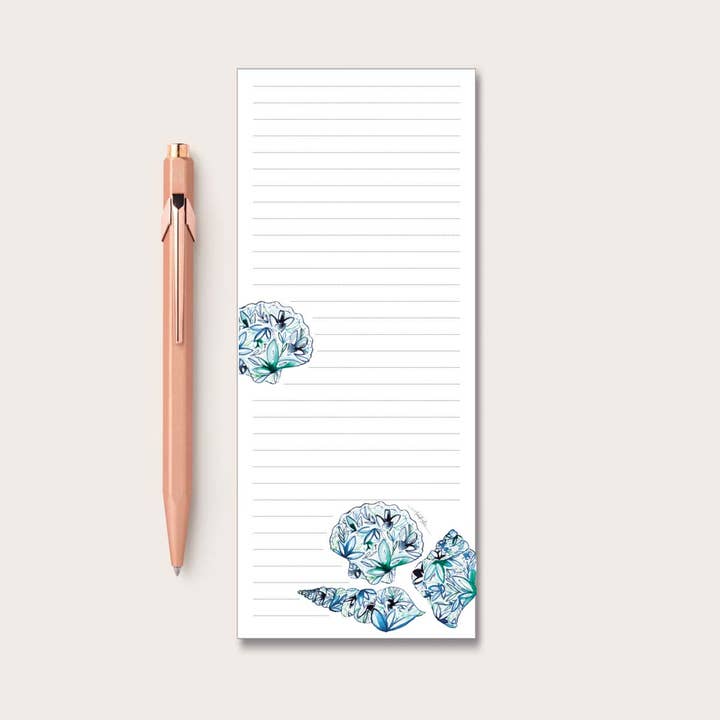 Seashell Refrigerator Notepad for wholesale by Amanda Klein Co.