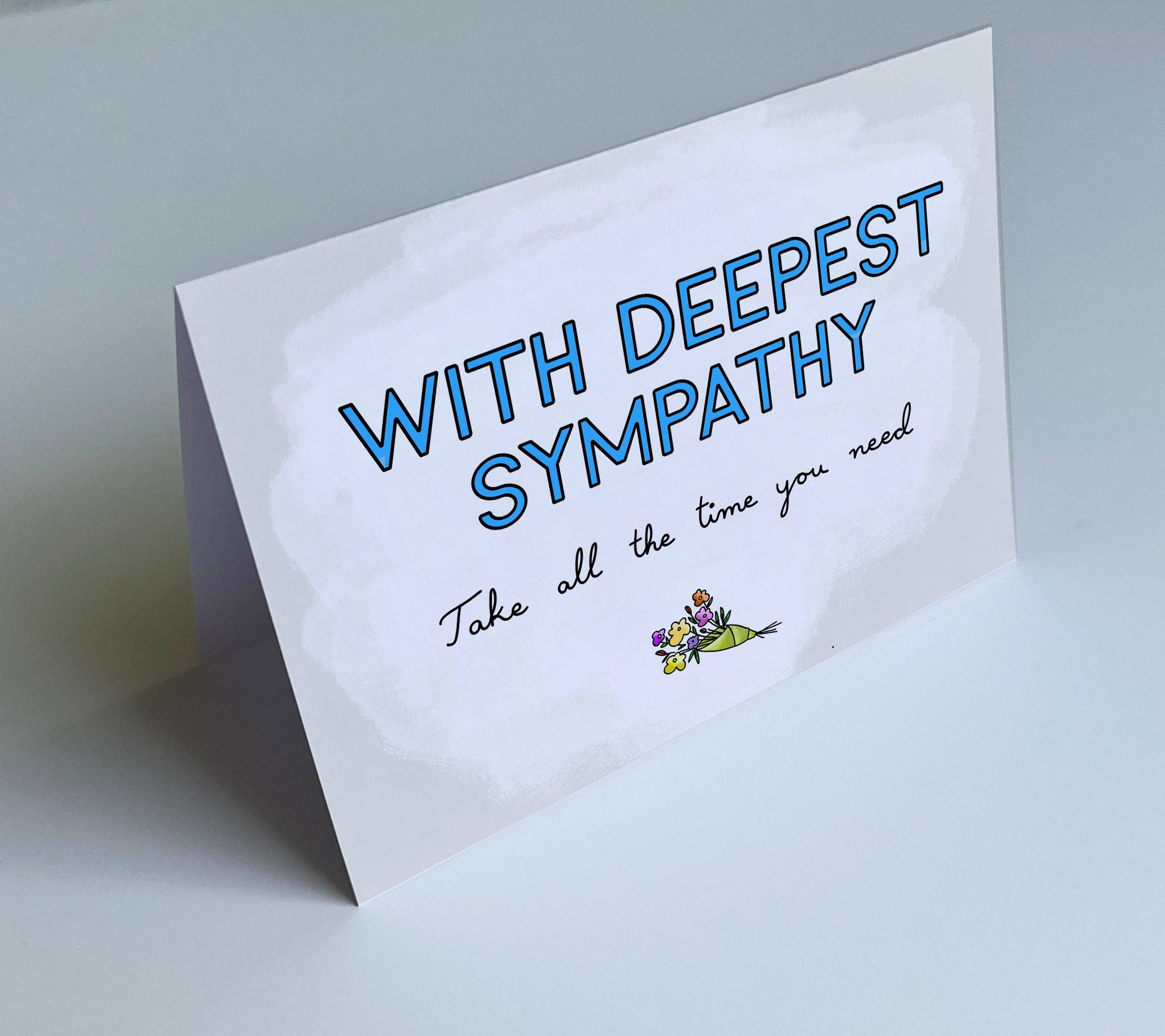 The Friendly Colleague - Vendita all'ingrosso Biglietti di condoglianze - Biglietto di condoglianze - con la più profonda simpatia - prendi tutto il tempo4